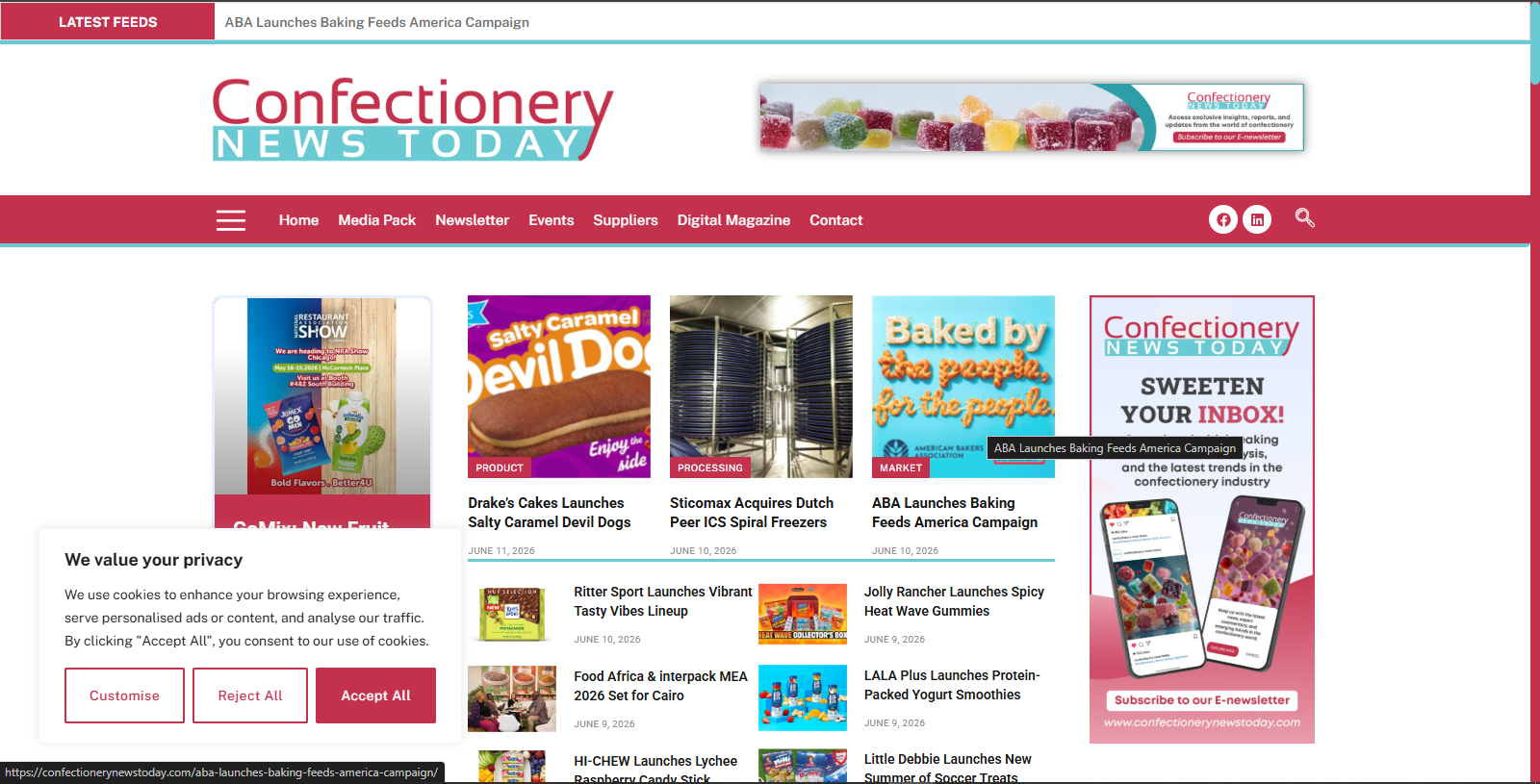 Confectionery News Today preview